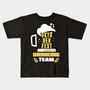 Oktoberfest Drinking Team Funny Beer Kids T-Shirt